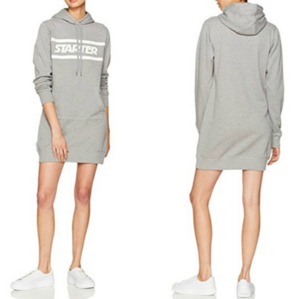 STARTER Classic Logo Sweatshirt Dress Sz L